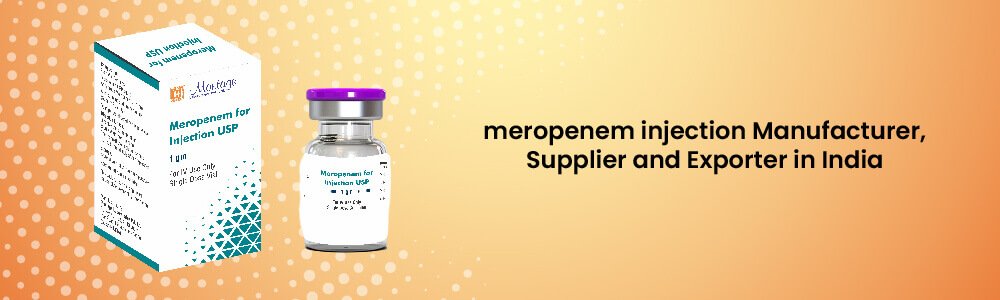 Meropenem Injection Manufacturer, Supplier And Exporter In India